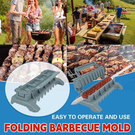 Foldable Barbecue Mold Grill Accessories Non Stick Heat Resistant Durable