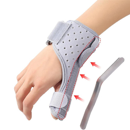 Finger Splint Thumb Tendonitis Wrist Brace Adjustable For Pain Relief Support