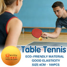 Table Tennis Balls 100pcs 40mm Training Ping Pong Balls High Bounce