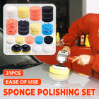 3 Inch Car Beauty Waxing Sponge Polishing Set High Density For Car Care Reusable