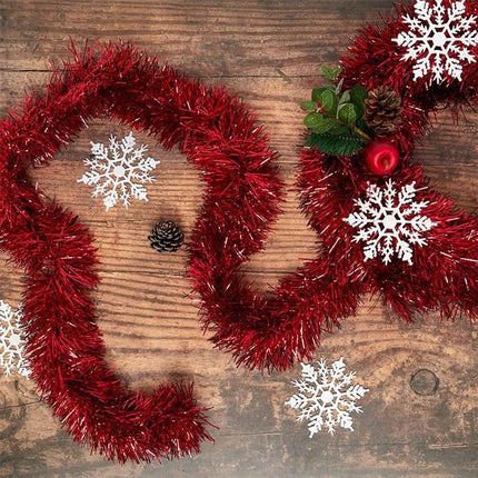Striped Christmas Decorations 10pcs Festive Holiday Ornament Set Xmas Decor