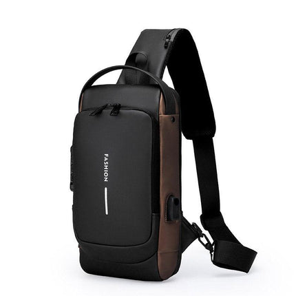 Multi-Function Password Lock Shoulder Bag Anti-Theft Crossbody Sling Bag Travel