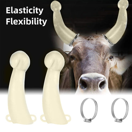 Horn Protective Sleeve Set Silicone Soft Cover Cap 2pcs Anti Collision Horn