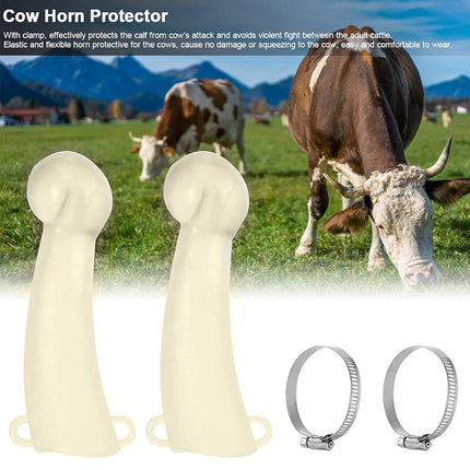 Horn Protective Sleeve Set Silicone Soft Cover Cap 2pcs Anti Collision Horn