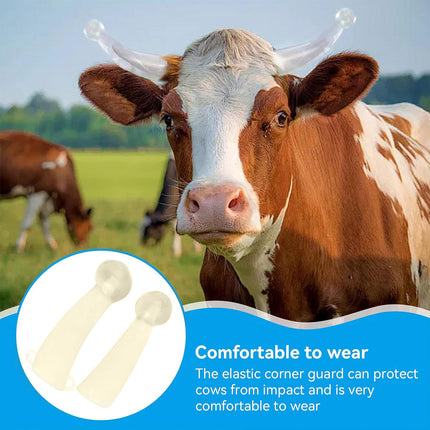 Horn Protective Sleeve Set Silicone Soft Cover Cap 2pcs Anti Collision Horn