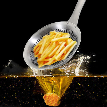 Stainless Steel Colander Spoon Kitchen Strainer Tool for Pasta Rice Vegetable