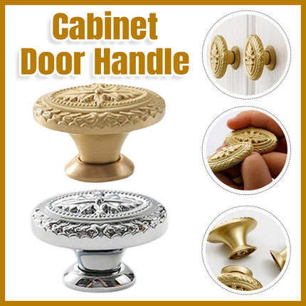 French Cabinet Door Handles Oval Shape Retro Style 2 Colours for Drawer Wardrobe
