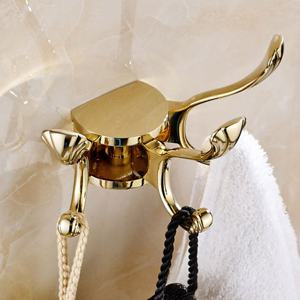 Wall Mounted Coat Hook Rotating Design Foldable Hook Space Saving For Home