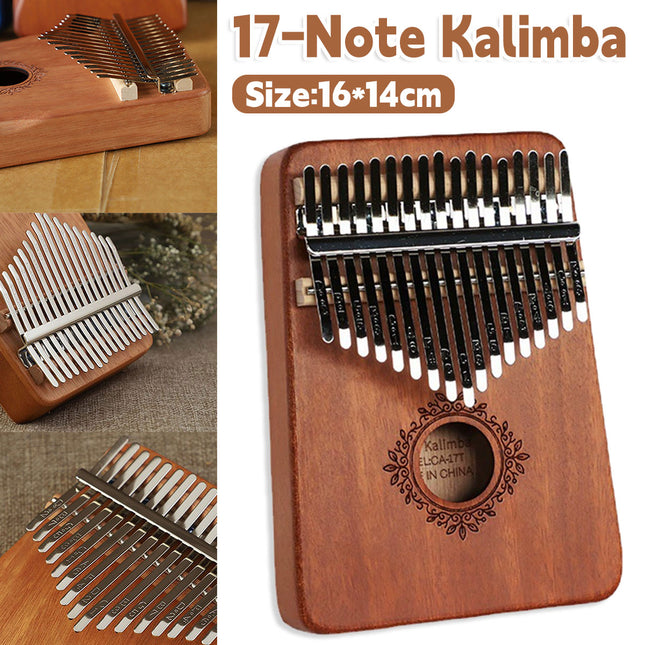 17-Tone Kalimba Thumb Piano Finger Piano with Kabarin Wooden Box Music Instrument