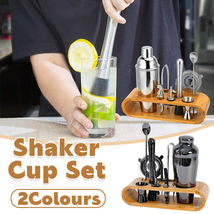 Cocktail Shaker Set Bar Tools Stainless Steel Mixing Glasses Drink Shaker Cups