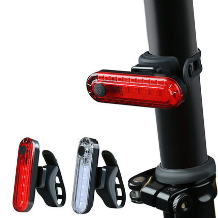 2PCS Bike Rear Tail Light USB Rechargeable Cycling Flashers Blinking
