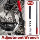 8PCS Idler Pulley Belt Tensioner Wrench Set Car Disassembly Adjustment Tool Kit