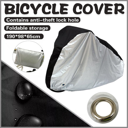 Large Bikes Cover Outdoor Rain Sun Protector for Bicycle Dustproof Waterproof