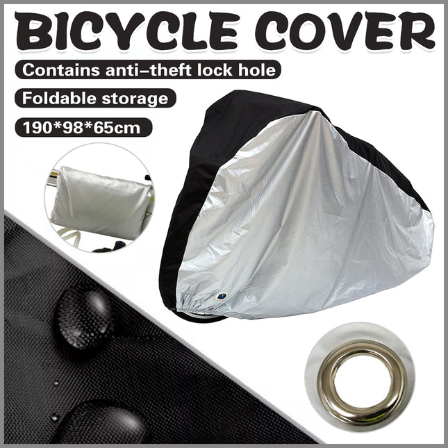 Large Bikes Cover Outdoor Rain Sun Protector for Bicycle Dustproof Waterproof