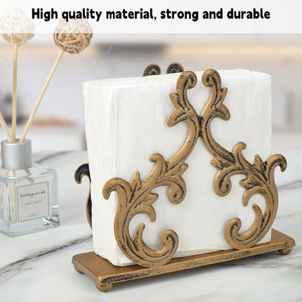 Willow Branch Style Iron Paper Towel Holder Vertical Napkin Rack For Kitchen Use