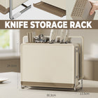 Draining Countertop Knife Cutlery Storage Rack for Kitchen Utensils Space Saving