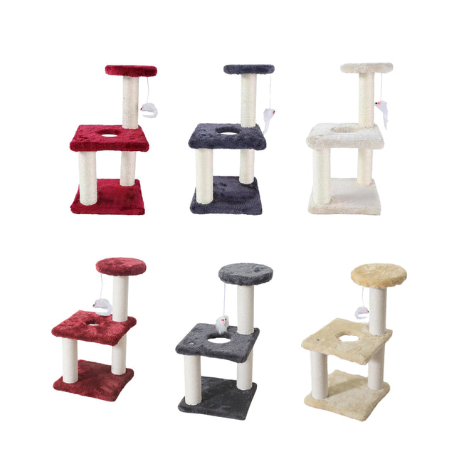 Cat Climbing Frame Small Cat Tree Scratching Post Jumping Tower for Indoor Use