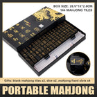 Portable 144PCS Universal Mahjong Set for Family Gatherings Home Entertainment