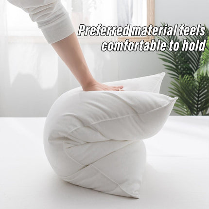 Hotel Quality White Pillow Core Soft Cotton Pillow Insert for Bedroom Living Room
