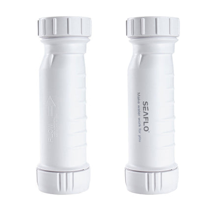 White Waterless Self Sealing Waste Valve Inline Trap Bath Basin For Caravan RV