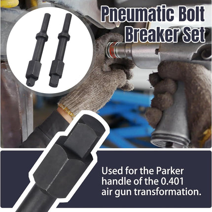 Pneumatic Bolt Breaker Set 2PCS 37315 3/8in and 37316 1/2in for Auto Repair Use