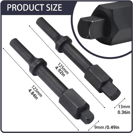 Pneumatic Bolt Breaker Set 2PCS 37315 3/8in and 37316 1/2in for Auto Repair Use