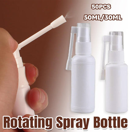 50PCS Rocker Sprayer 360 Degree Spray Bottle Small White Refillable Mist Container