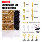 1050PCS Heat Shrink Butt Connectors Wire Terminals Insulated Crimp Ring Fork Set