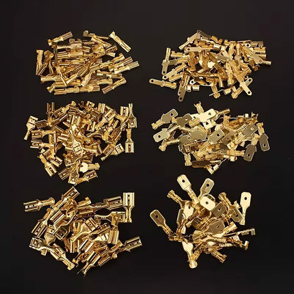 1050PCS Heat Shrink Butt Connectors Wire Terminals Insulated Crimp Ring Fork Set