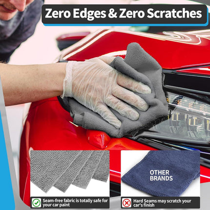50pcs Microfibre Cleaning Cloths Household Car Dusting Wipes Reusable Soft Towel