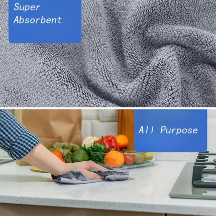 50pcs Microfibre Cleaning Cloths Household Car Dusting Wipes Reusable Soft Towel