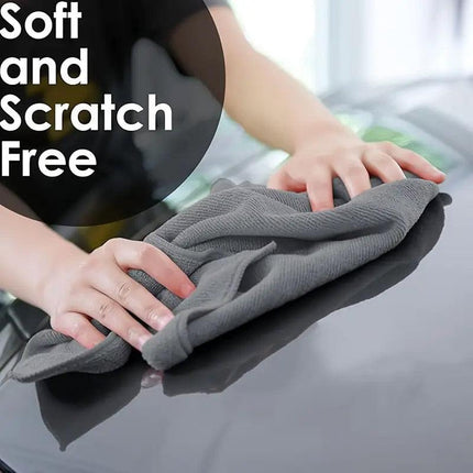 50pcs Microfibre Cleaning Cloths Household Car Dusting Wipes Reusable Soft Towel