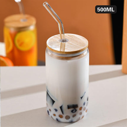 500ml Water Bottle With Lid And Straw Reusable Drinkware Leakproof HeatResistant
