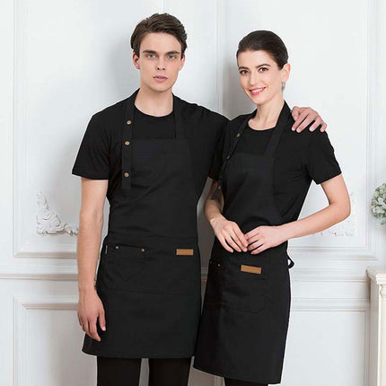 Adjustable Work Apron Neck Strap Waist Tie Kitchen Cooking Bib Apron Men Women