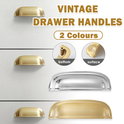 Vintage Cabinet Handle Single Hole Simple Drawer Pull for Closet Door Cupboard