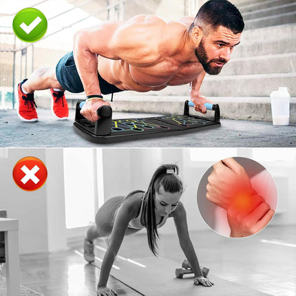 Push Up Board Home Multi Functional Fitness Folding Portable Gym Exercise Tool