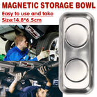 Stainless Steel Strong Grip Bowl Tool Tray Set for Garage and Workshop Storage