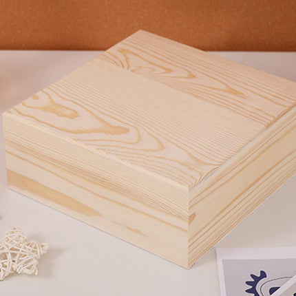 10pcs Wooden Gift Box for Jewelry Packaging Crafts Wedding Birthday Gift Storage