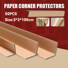 50PCS Brown Kraft Paper Corner Protector Sturdy Durable for Shipping Pack Use