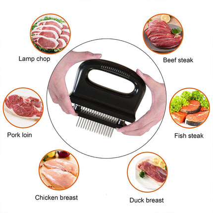 Stainless Steel Meat Tenderizer Needle Tendon Cutter Sharp Durable For Beef Pork