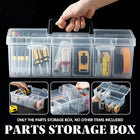Small Parts Screw Storage Box Transparent Organizer Portable Hardware Toolbox