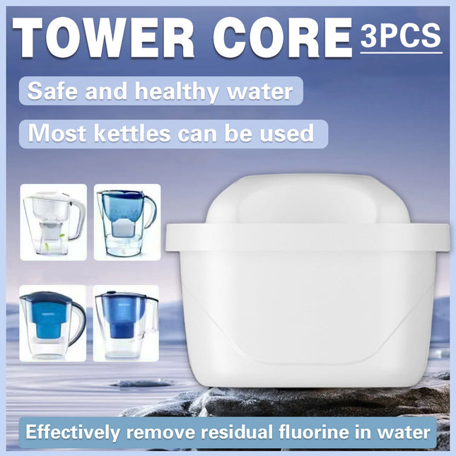 3PCS Universal Filter Core Kettle Water Purification Tower Filter Replacement