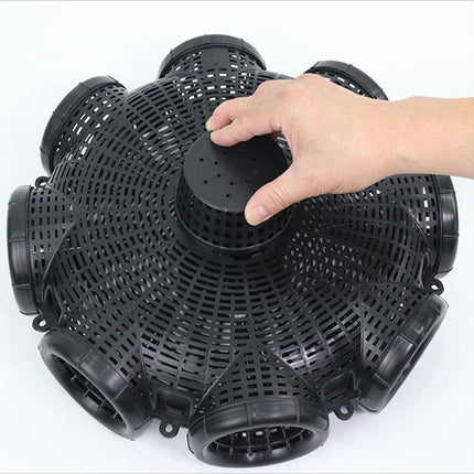 Eight Hole Eel Cage Ground Fish Trap Lobster Fishing Net Foldable Crab Catcher