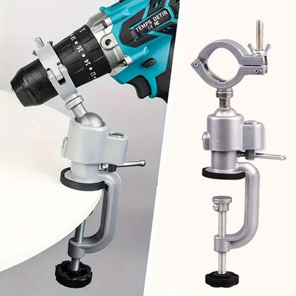 Rotary Bench Vice Mini Drill Clamp Universal Holder Workshop Bracket