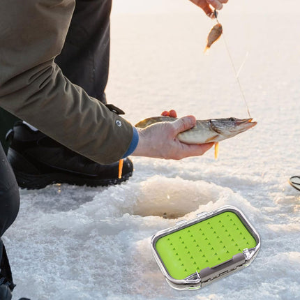 Fly Fishing Hook Box Portable for Fishing Fly Bait Hair Hook Secure Storage