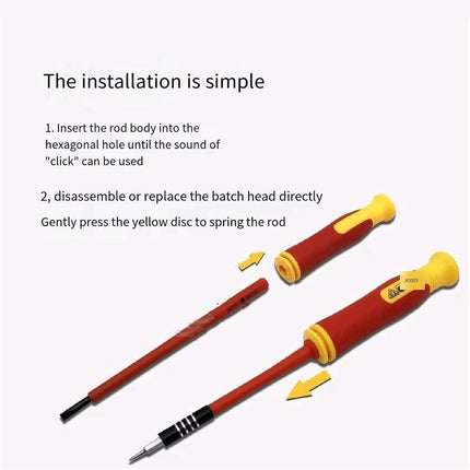 124 in 1 Insulated Screwdriver Set Professional Hand Tool Kit Home Repair Use