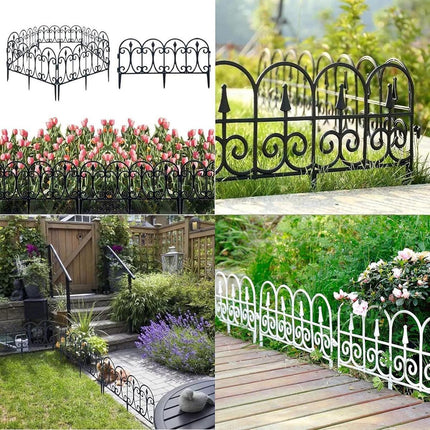 12pcs Outdoor Plastic Garden Fence Decorative Hedge Fence for Patio Landscaping