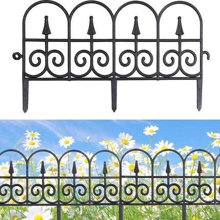 12pcs Outdoor Plastic Garden Fence Decorative Hedge Fence for Patio Landscaping