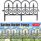 12pcs Outdoor Plastic Garden Fence Decorative Hedge Fence for Patio Landscaping