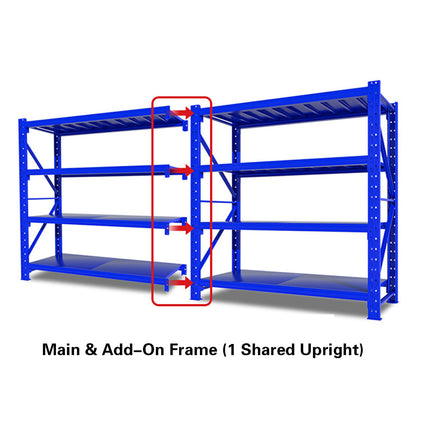 Multi-Layer Cargo Storage Shelf Warehouse Shelving Unit Heavy Duty Metal Rack